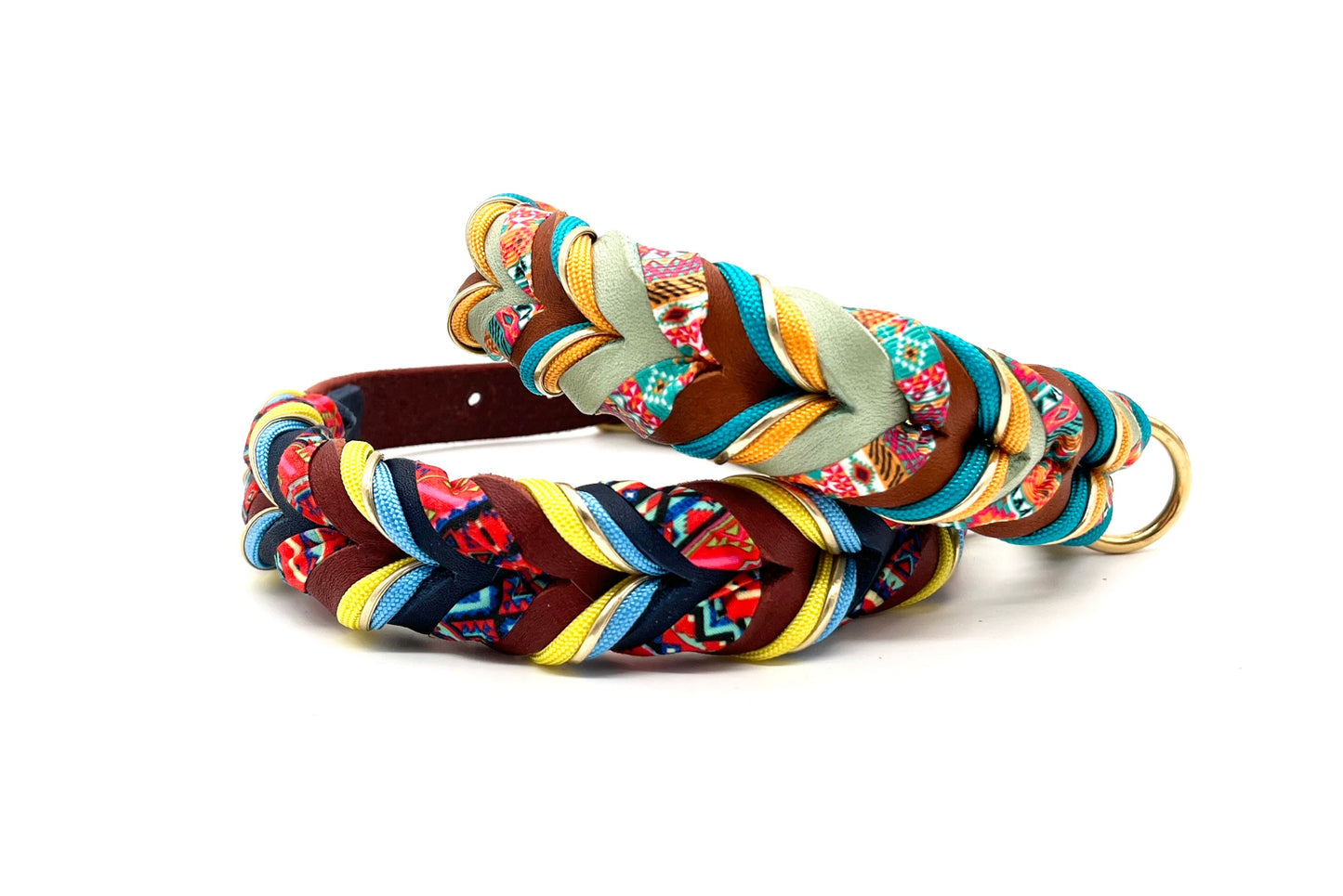 Hundehalsband Leder Island Vibes Boho