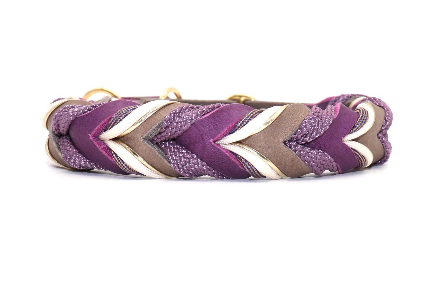 Hundehalsband Leder Taupe