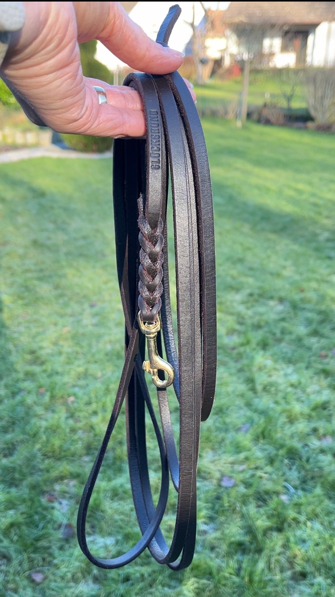 Schleppleine Leder - 10 mm