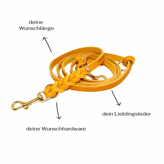 weiche Lederleine Führleine Leder