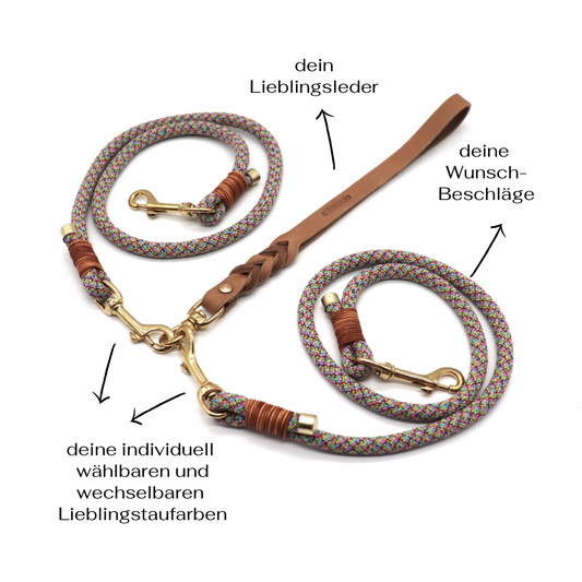 wandelbare Mehrhundeleine