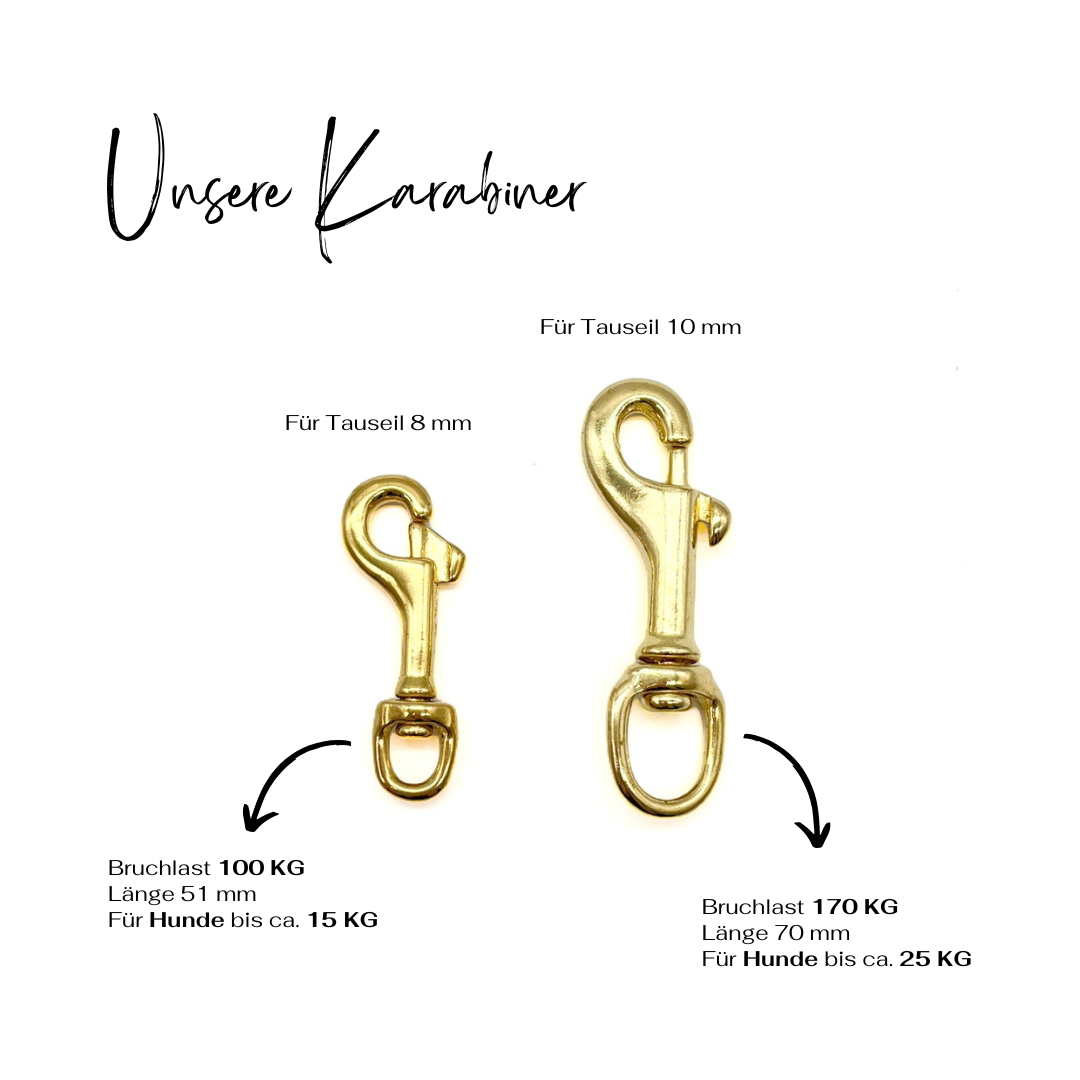 Karabiner Messing Mehrhundeleine