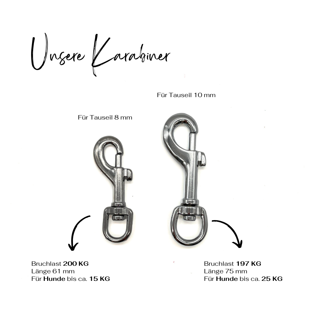Karabiner Silber Mehrhundeleine