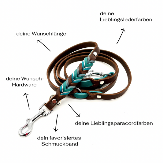 Lederleine GLÜCKSHUND selbst gestalten