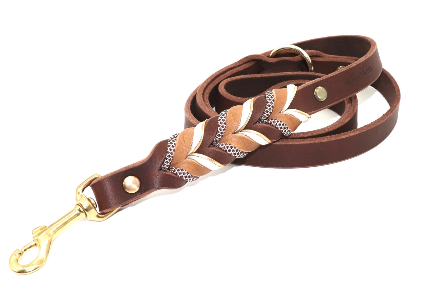 Kurzführer Fettleder Braun & Cognac