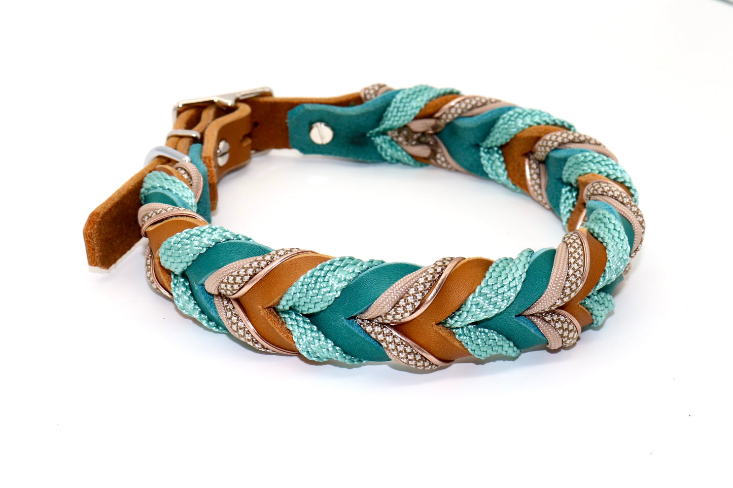 Hundehalsband Fettleder