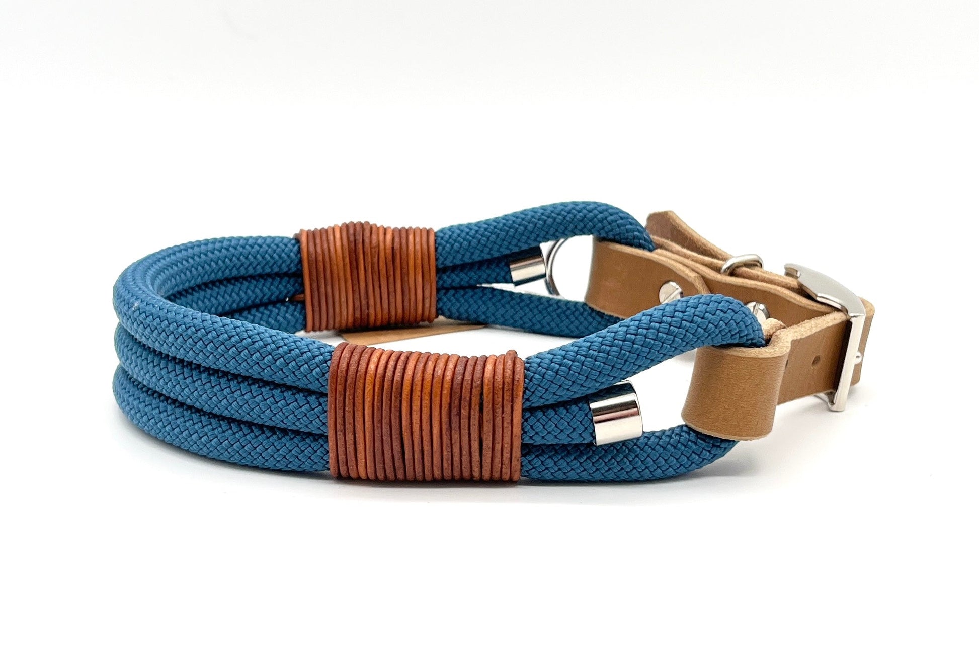 verstellbares Tauhalsband breit  Petrolblau
