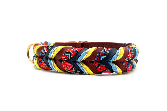 Hundehalsband Leder Boho