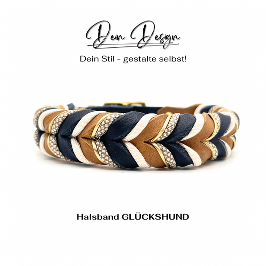 Leder Halsbandkonfigurator GLÜCKSHUND