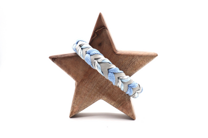 winterliches Fettlederhalsband geflochten