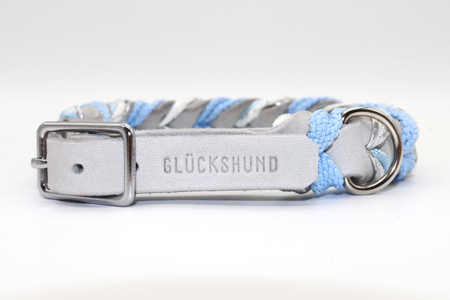 winterliches Fettlederhalsband geflochten