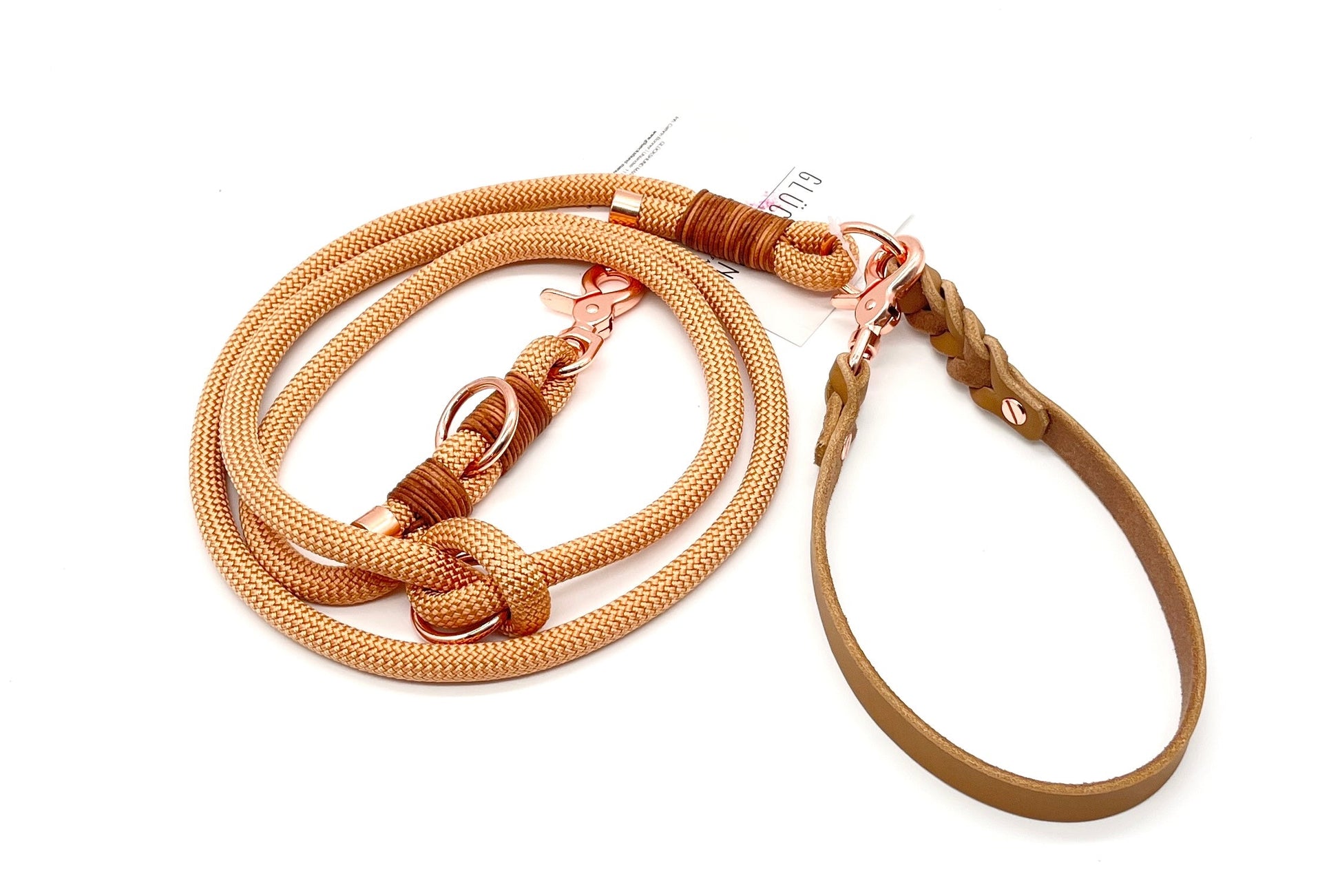 Tauleine Führleine PPM Hundeleineseil Golden Copper Apricot Roségold 