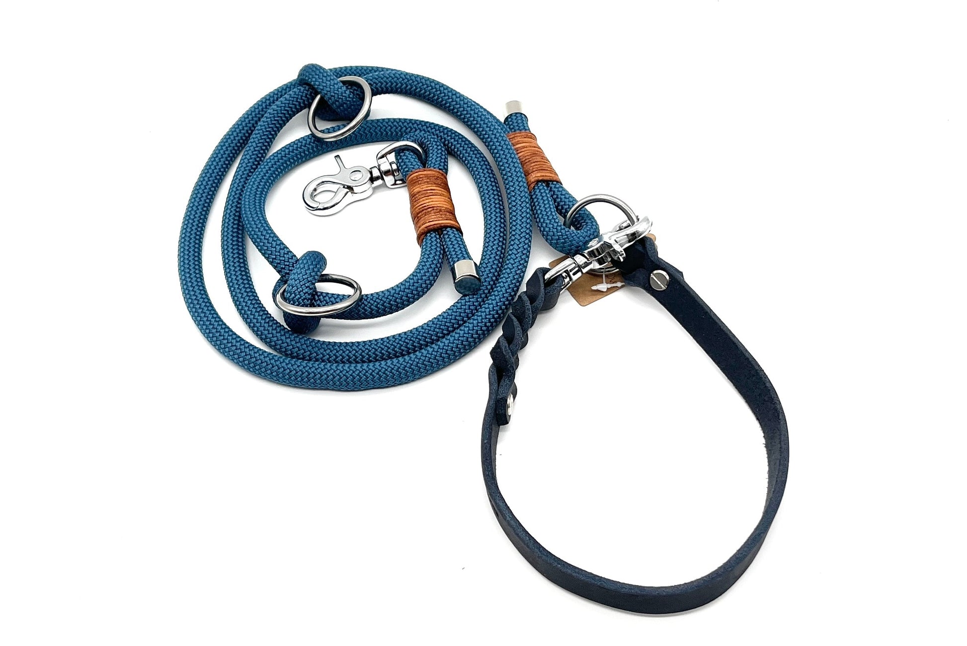 Tauleine Blau Petrolblau Hundeleine PPM Seil Hundeleineseil