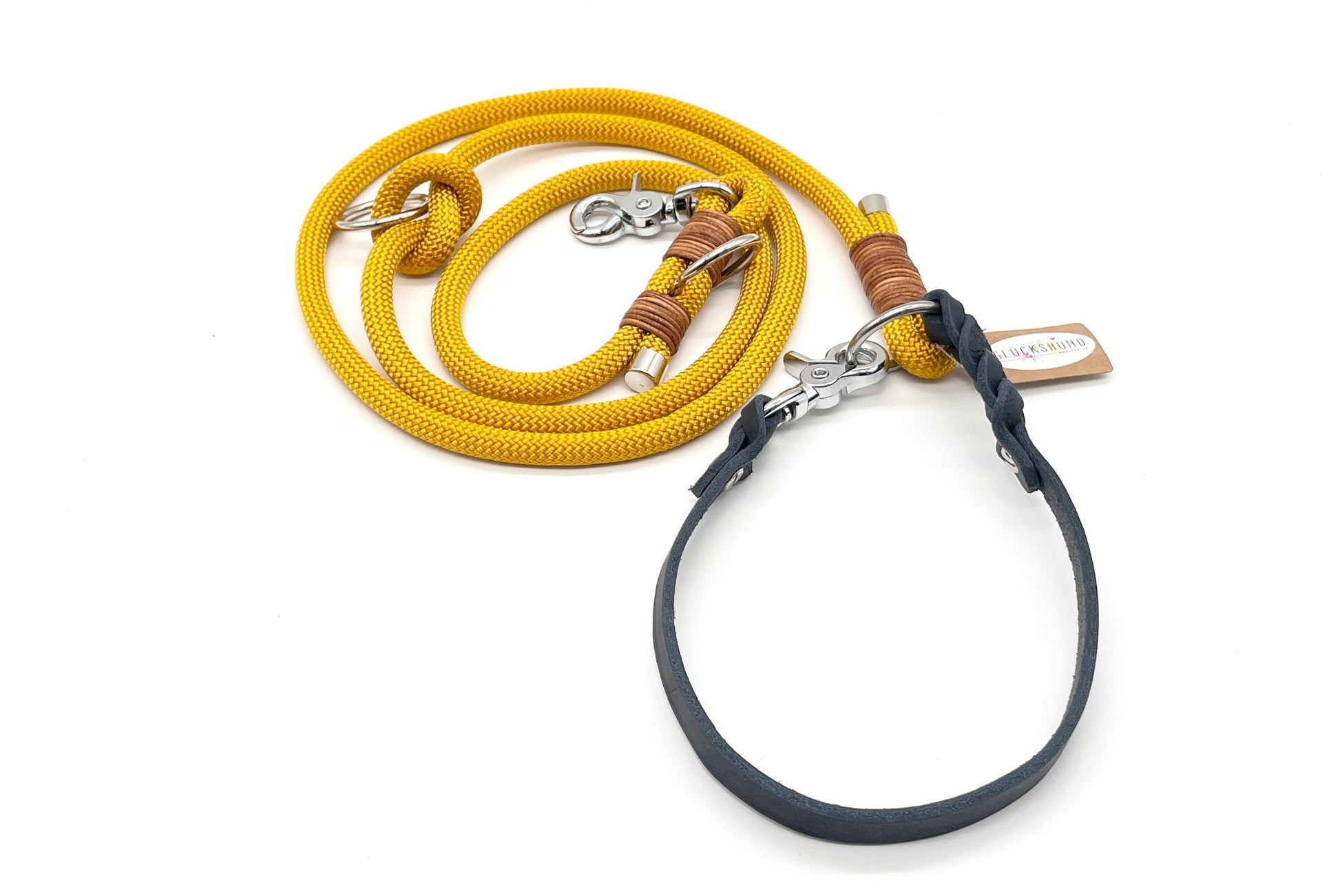 Tauleine Curry Senfgelb Hundeleine PPM Seil Hundeleineseil