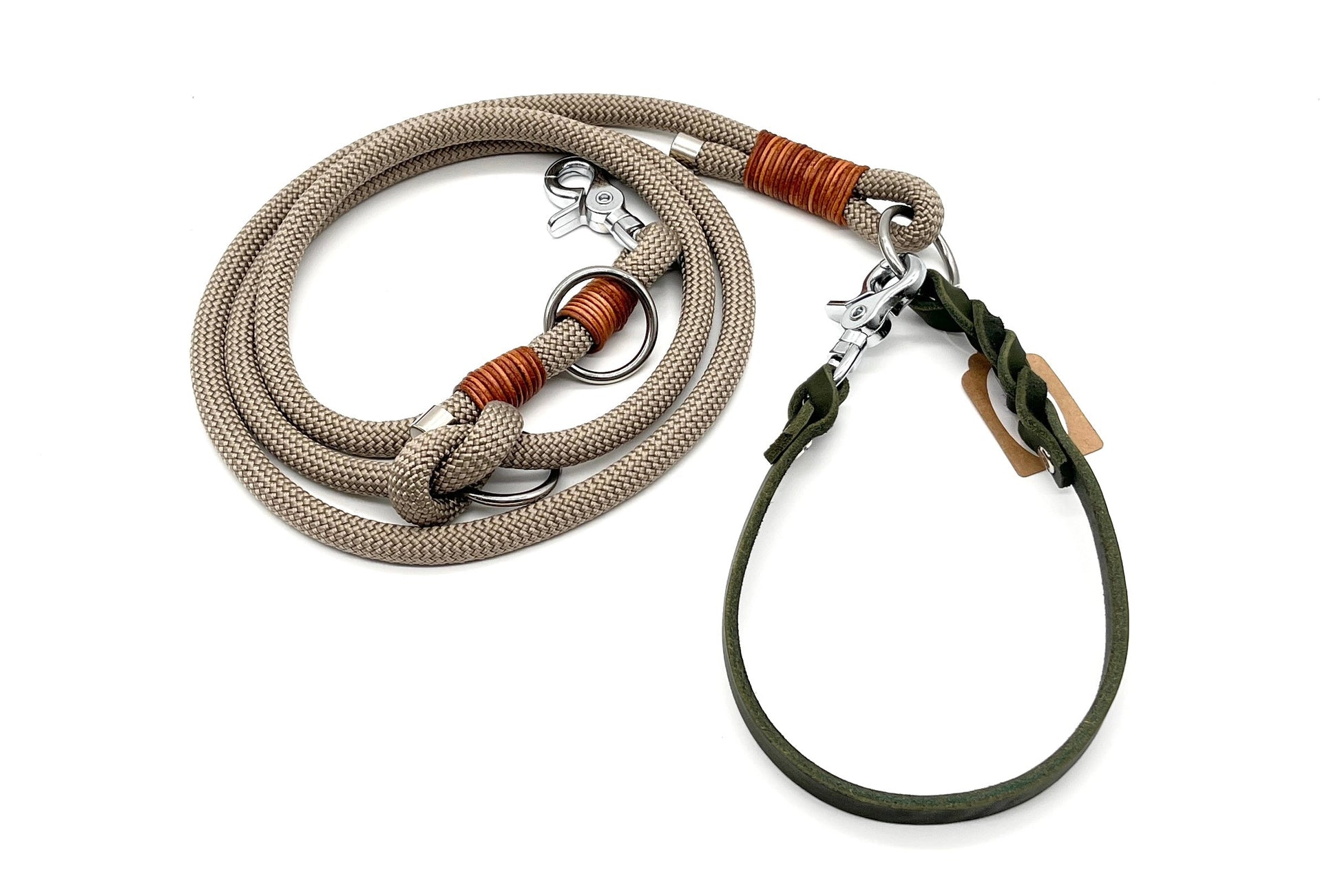 Tauleine Tan Schlamm Taupe Hundeleine PPM Seil Hundeleineseil