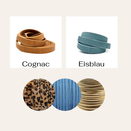 Leo Halsband Cognac Blau