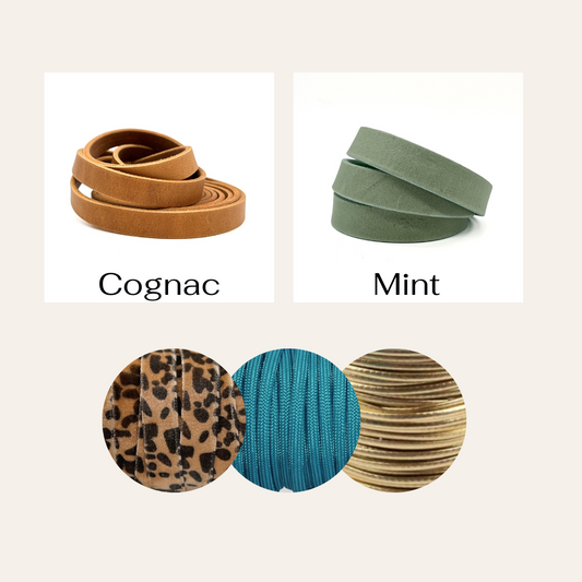 Leo Halsband cognac Mint Petrol